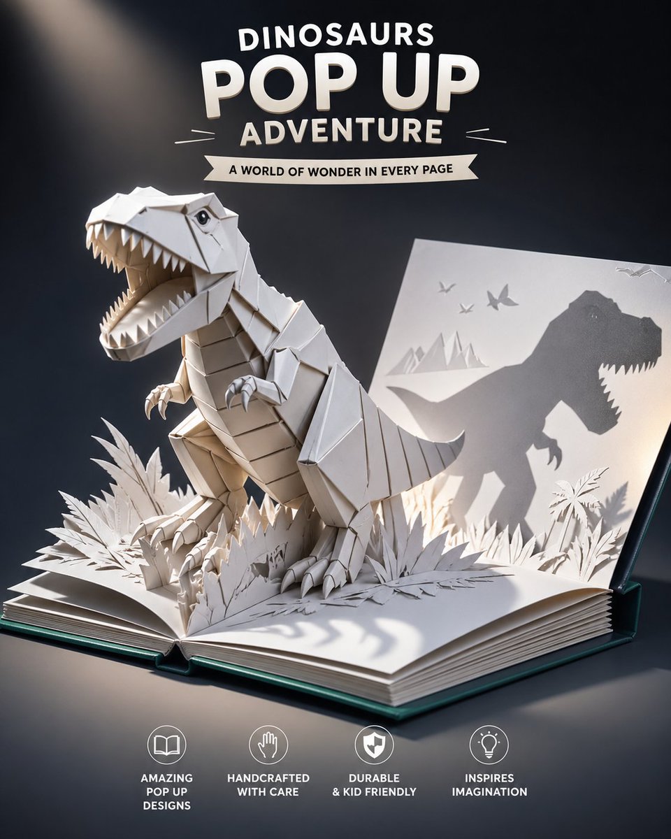 AI Prompt for Product Marketing Pop-Up Book Illustration