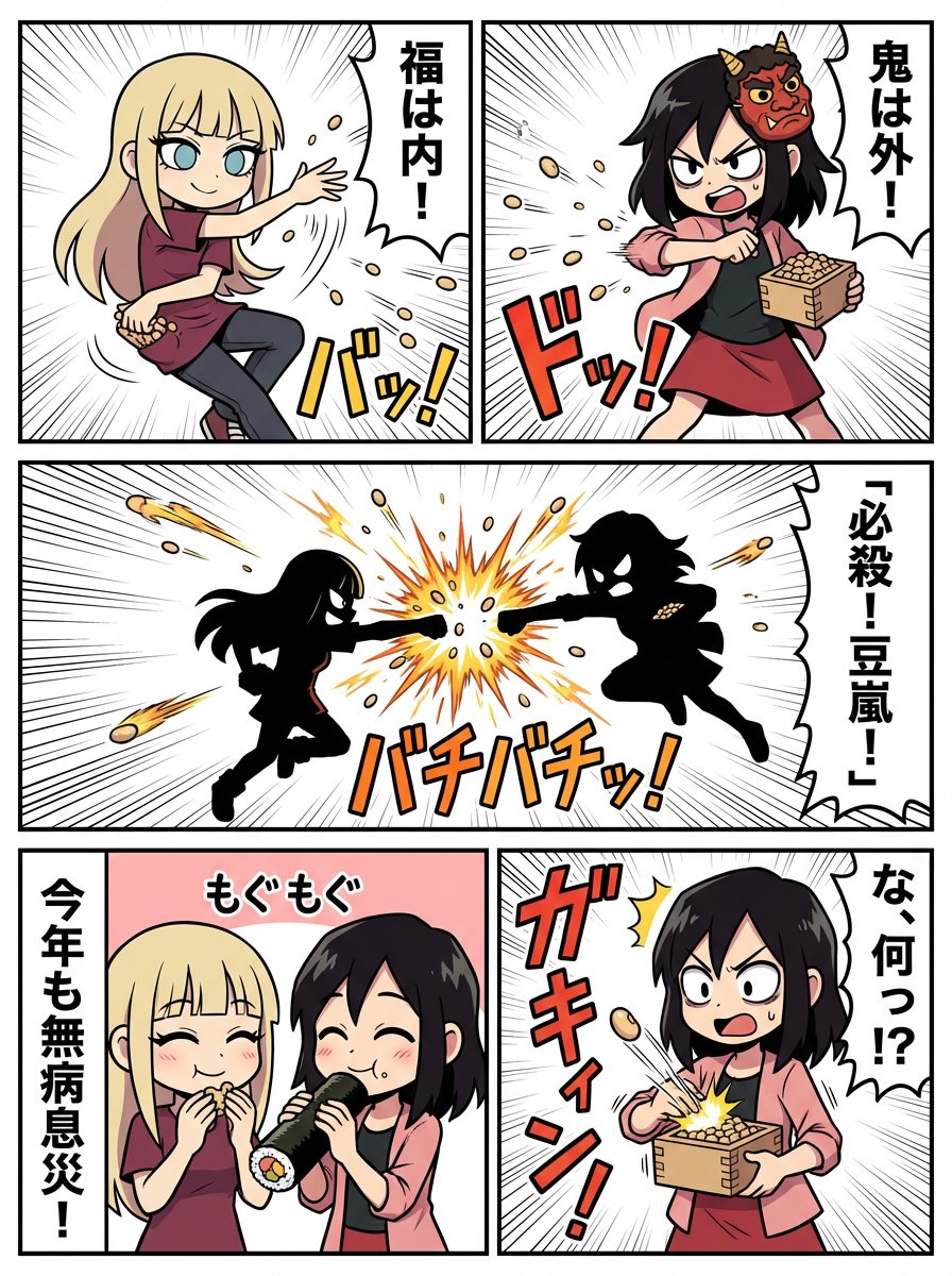 AI Prompt for Quick Social Media Manga about Setsubun Festival in Minutes