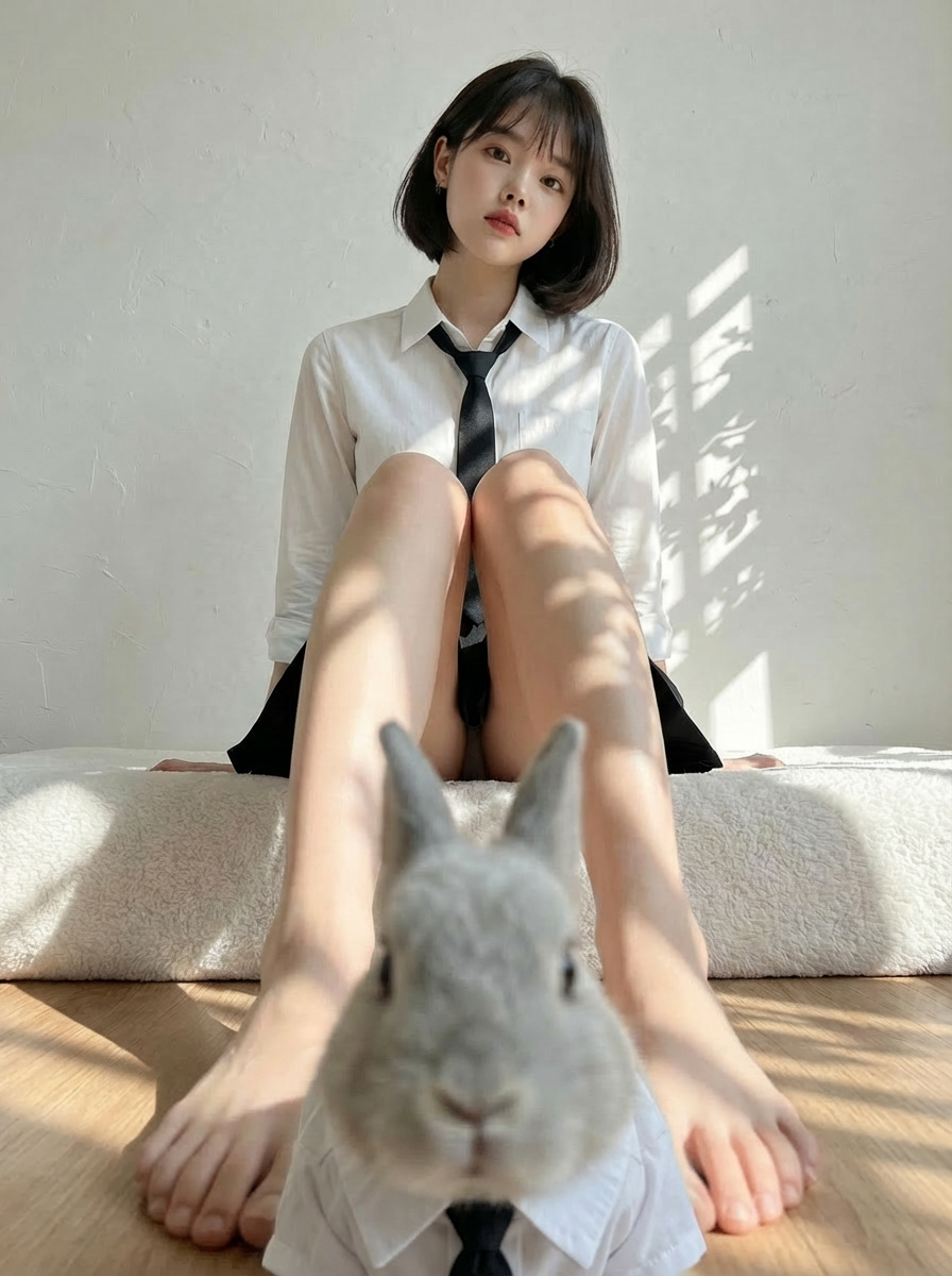 AI Prompt for Rabbits Wearing Uniform Outfits for Image Generation