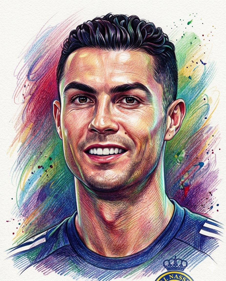 AI Prompt for Realistic Colored Pencil Portraits