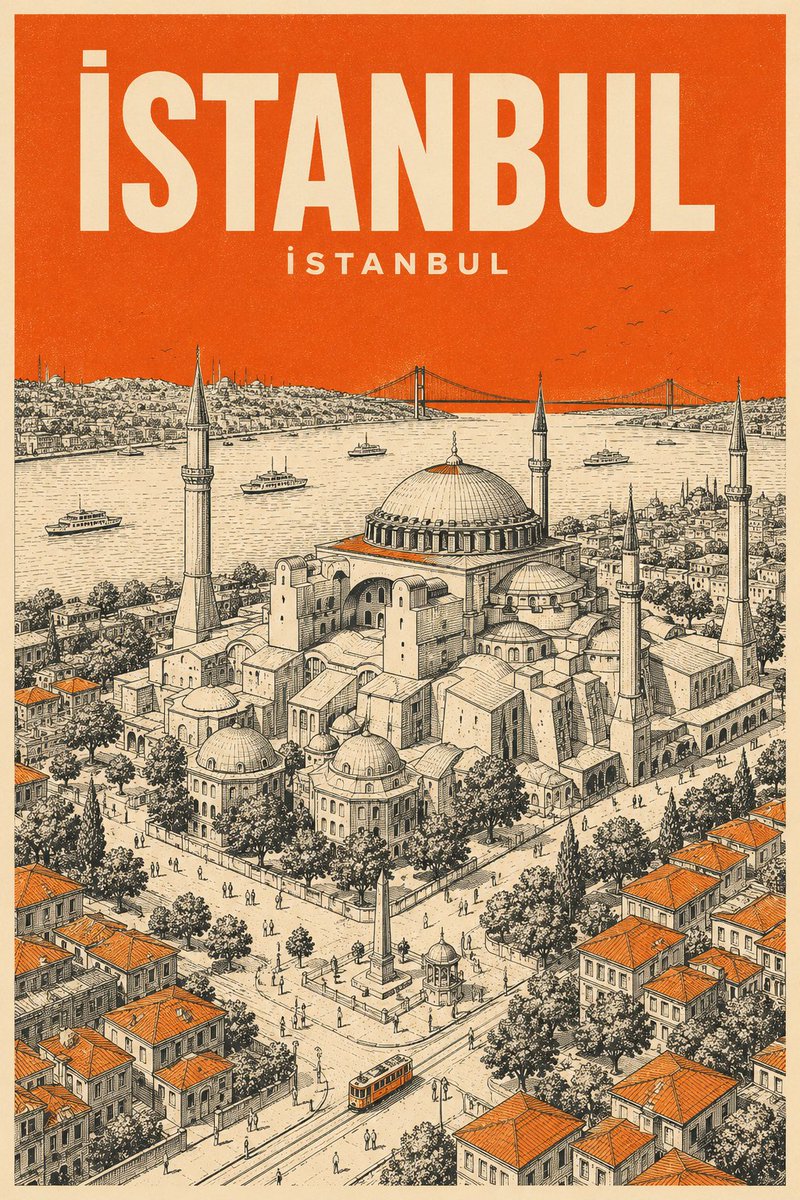 AI Prompt for Retro Mid-Century Travel Poster: Minimalist Isometric Design