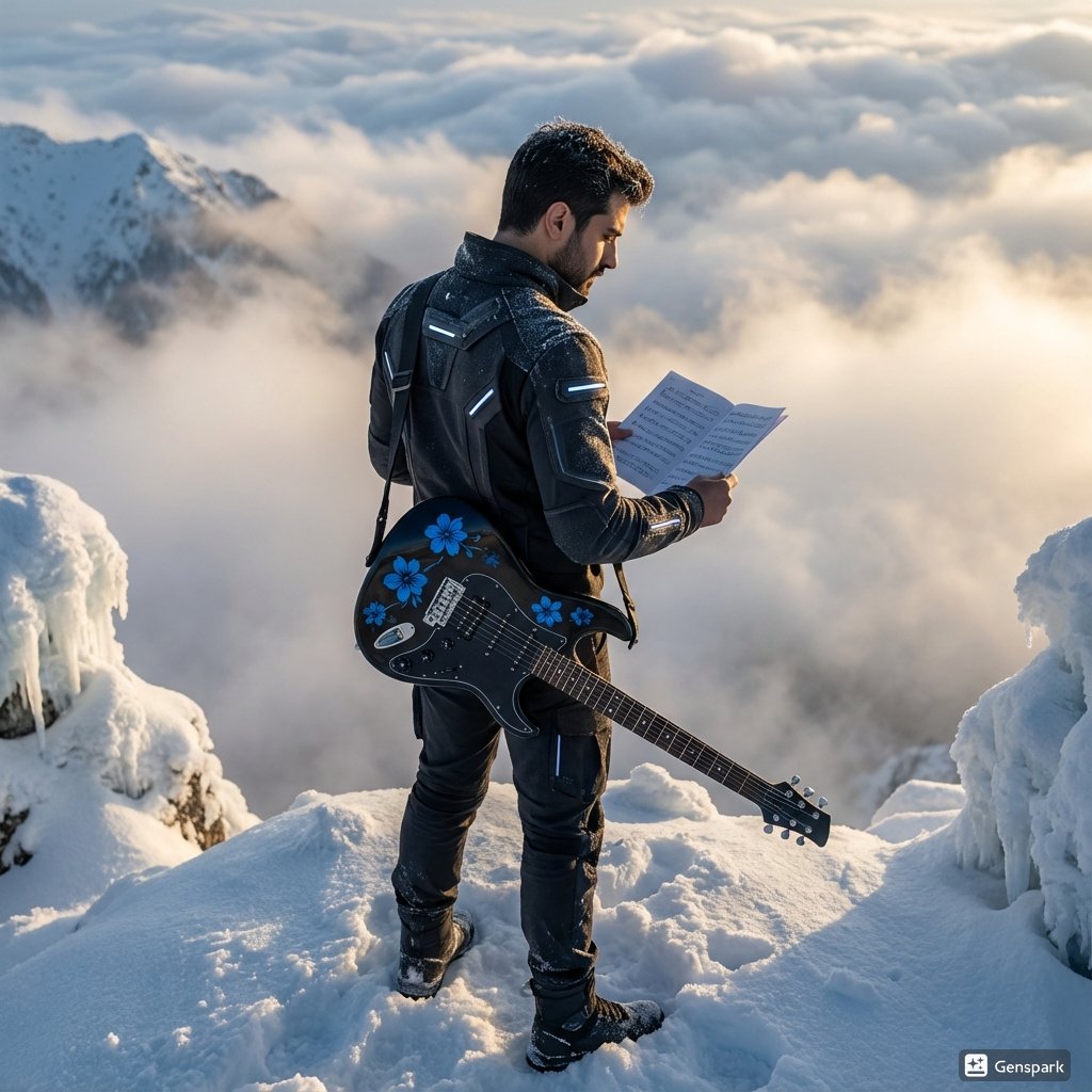 AI Prompt for Sci-Fi Cyberpunk Guitar Illusion