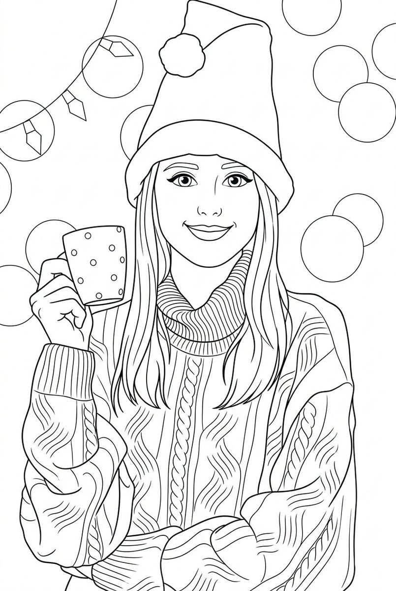 AI Prompt for Simplified Black and White Coloring Page Conversion