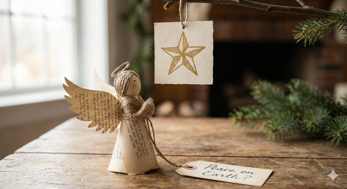 AI Prompt for Small Angel Figure with Text Overlay