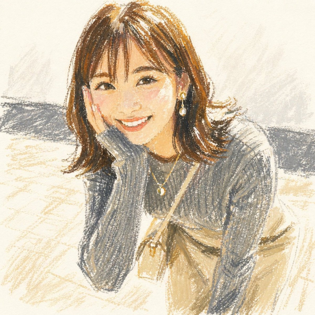 AI Prompt for Social Media Portraits with an Oil Pastel Style