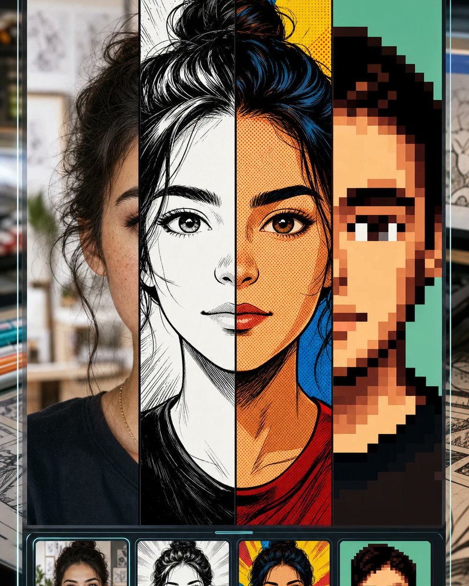 AI Prompt for Social Media Post Comic Art Design