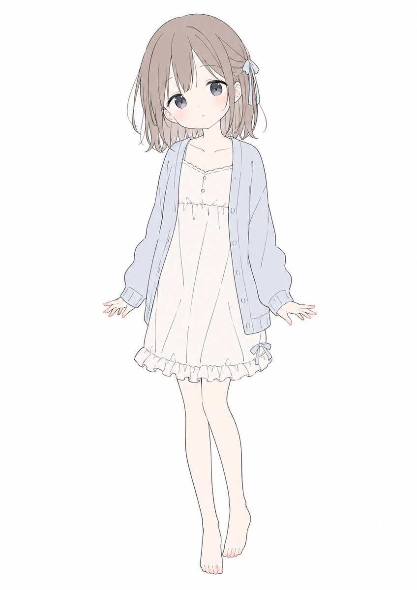 AI Prompt for Soft Pastel Anime Girl Full Body Illustration Character Design