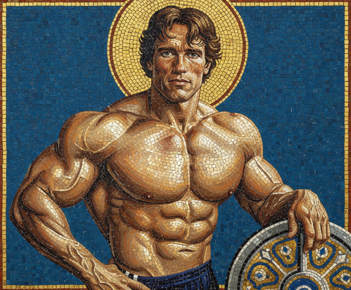 AI Prompt for Stunning Byzantine Mosaic Portrait in Gold and Glass