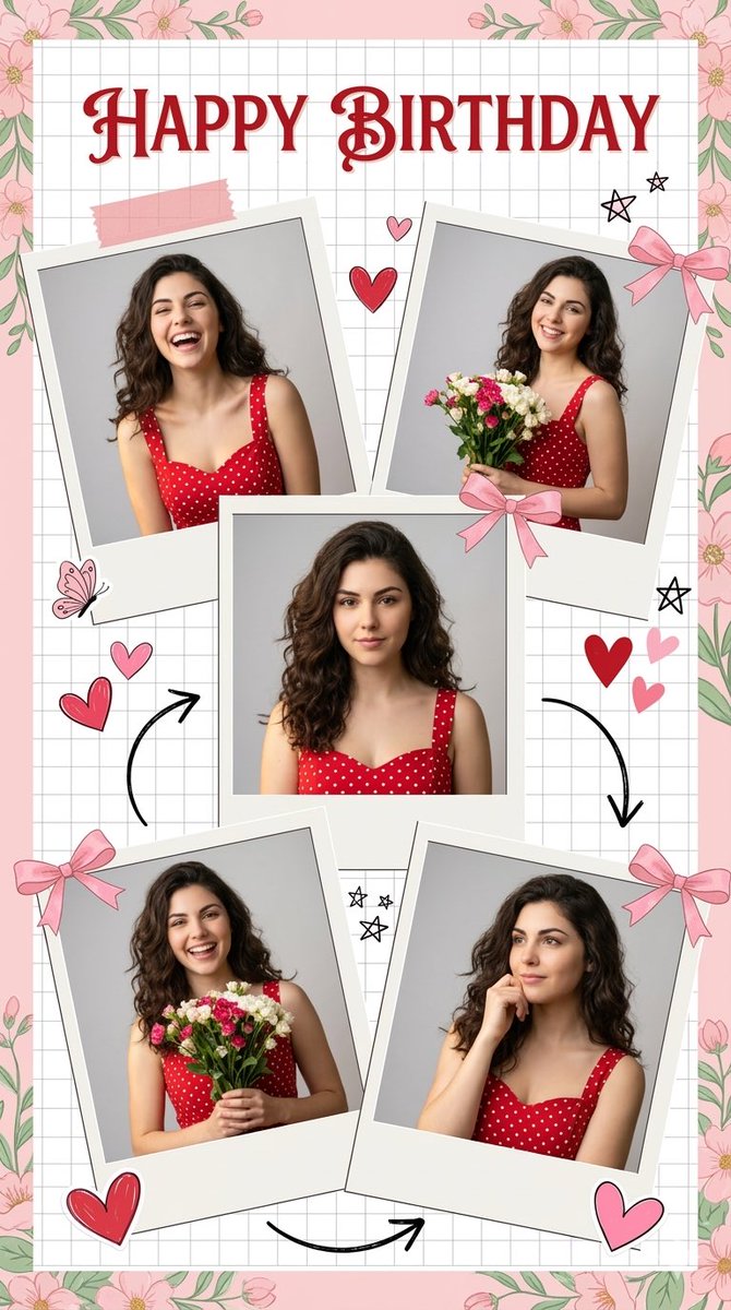 AI Prompt for Stunning Photorealistic Digital Scrapbook Collage with Vivid Photos and Nostalgic Elements