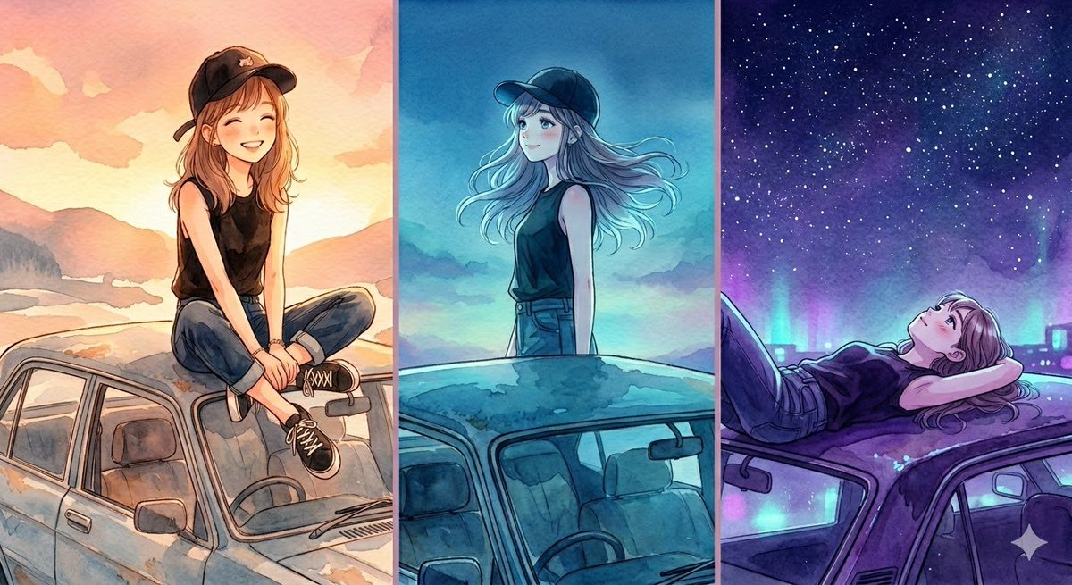 AI Prompt for Stylish Anime Watercolor Character Art