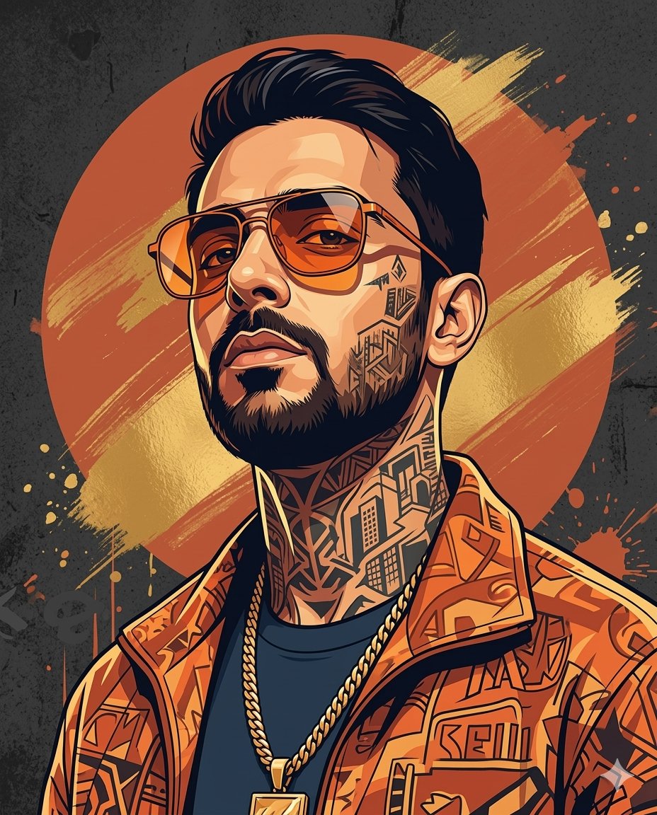 AI Prompt for Stylized Urban Portrait with Reference Image