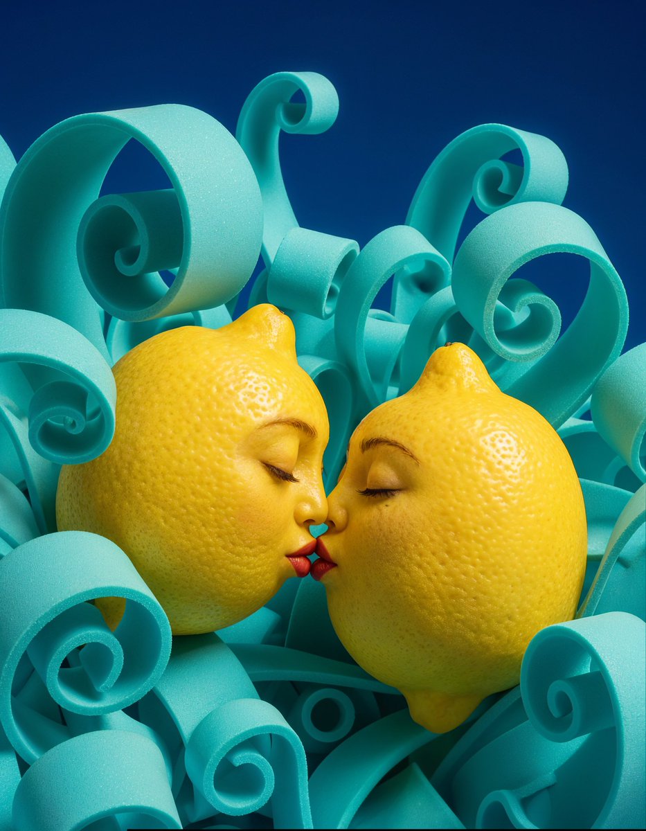 AI Prompt for Surreal Anthropomorphic Lemon Still Life Art
