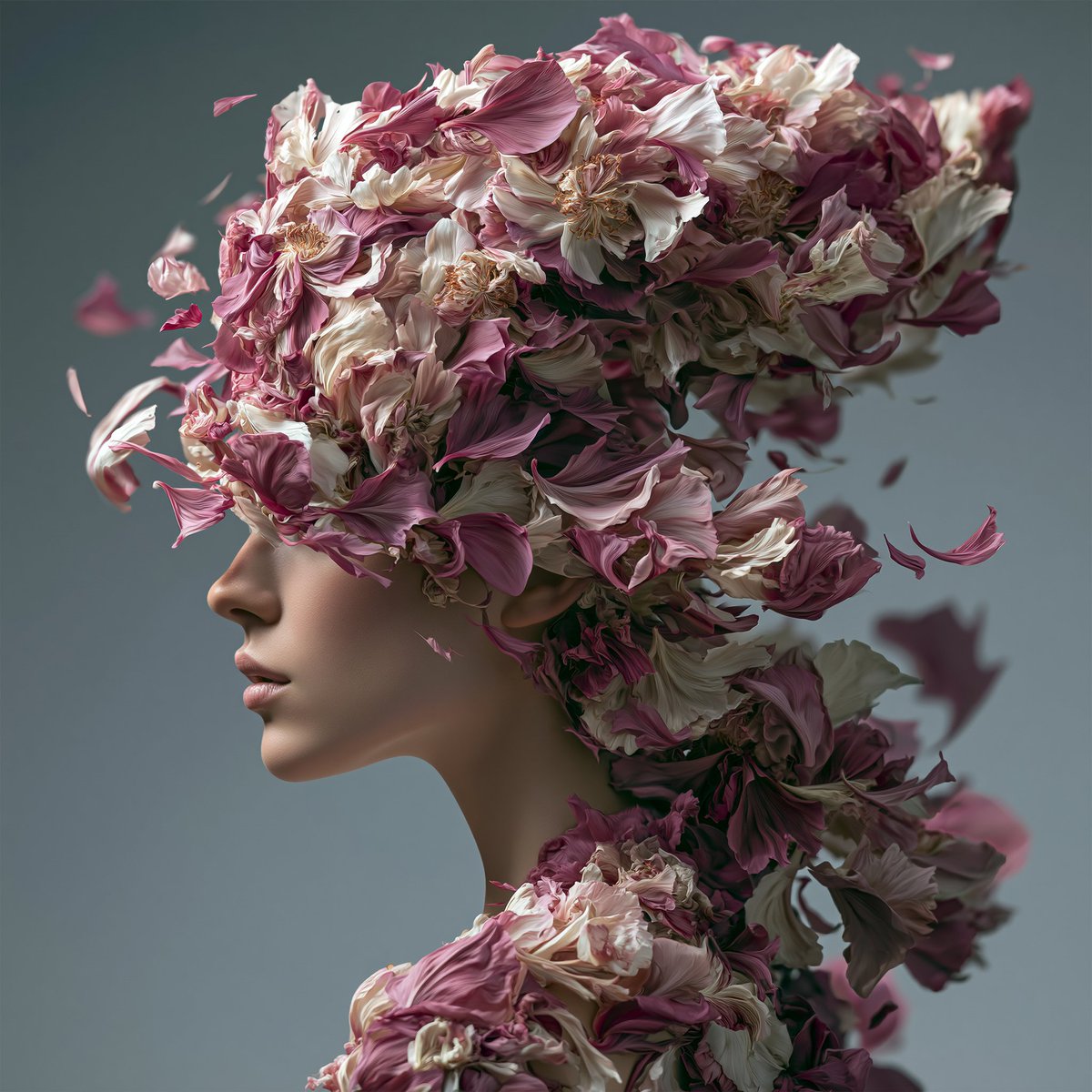 AI Prompt for Surreal Floral Portrait