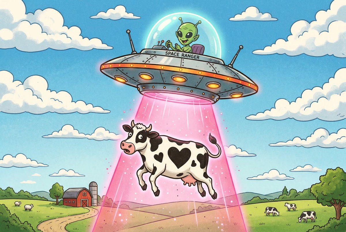 AI Prompt for Surreal UFO Animal Illustration