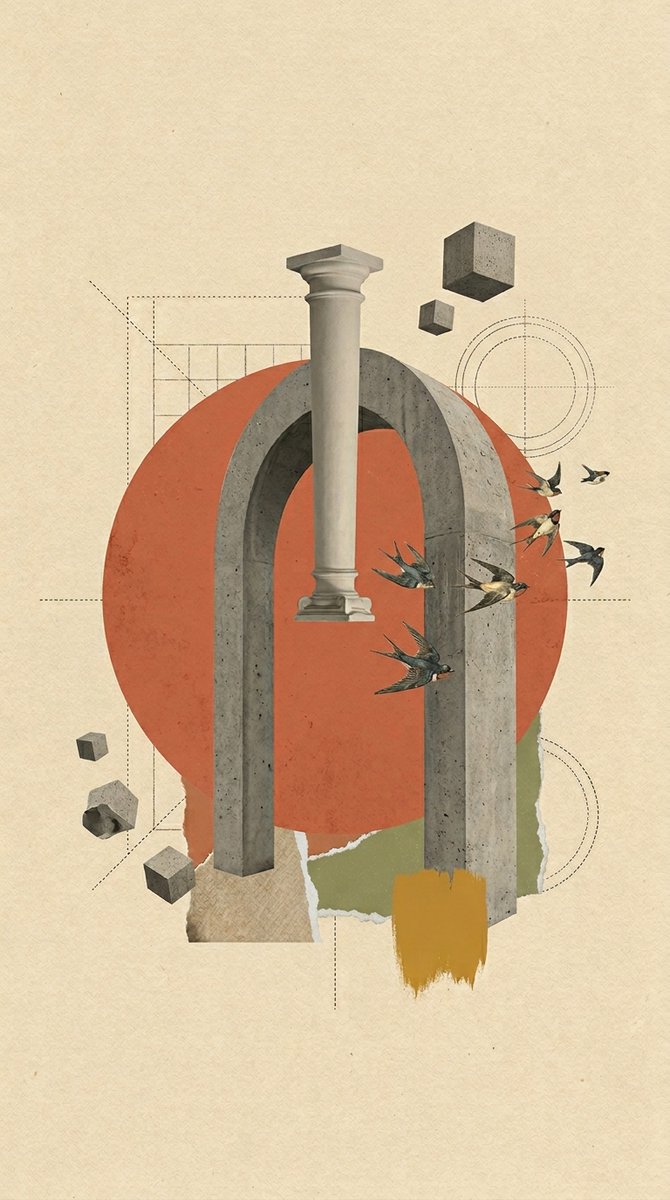 AI Prompt for Surrealist Architectural Poster Art