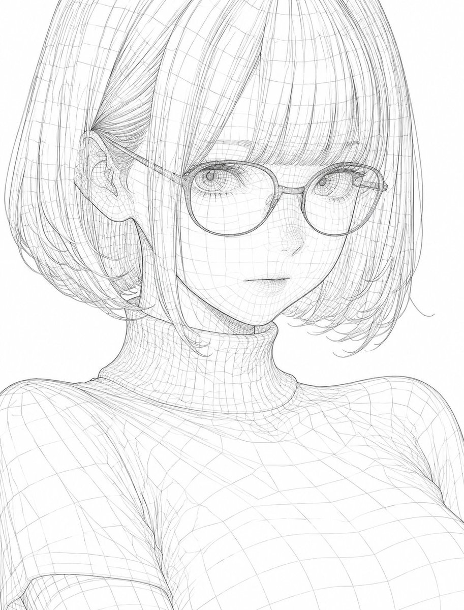 AI Prompt for Transforming Illustrations into 3D Wireframes