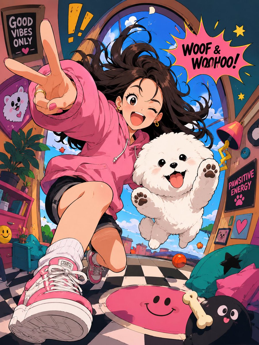 AI Prompt for Trending Anime Art Style - Exaggerated Proportions & Energetic Perspective