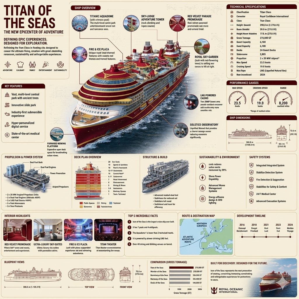 AI Prompt for Ultra-Detailed Luxury Cruise Ship Infographic