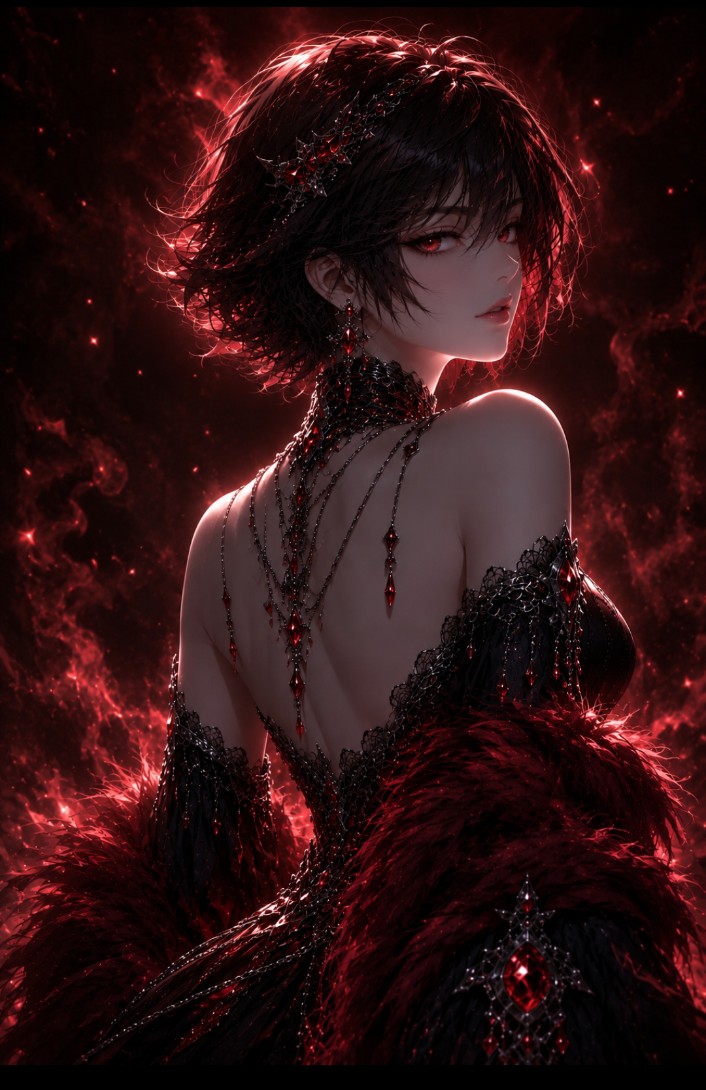 AI Prompt for Ultra-Realistic Anime Portrait in Gothic Fashion