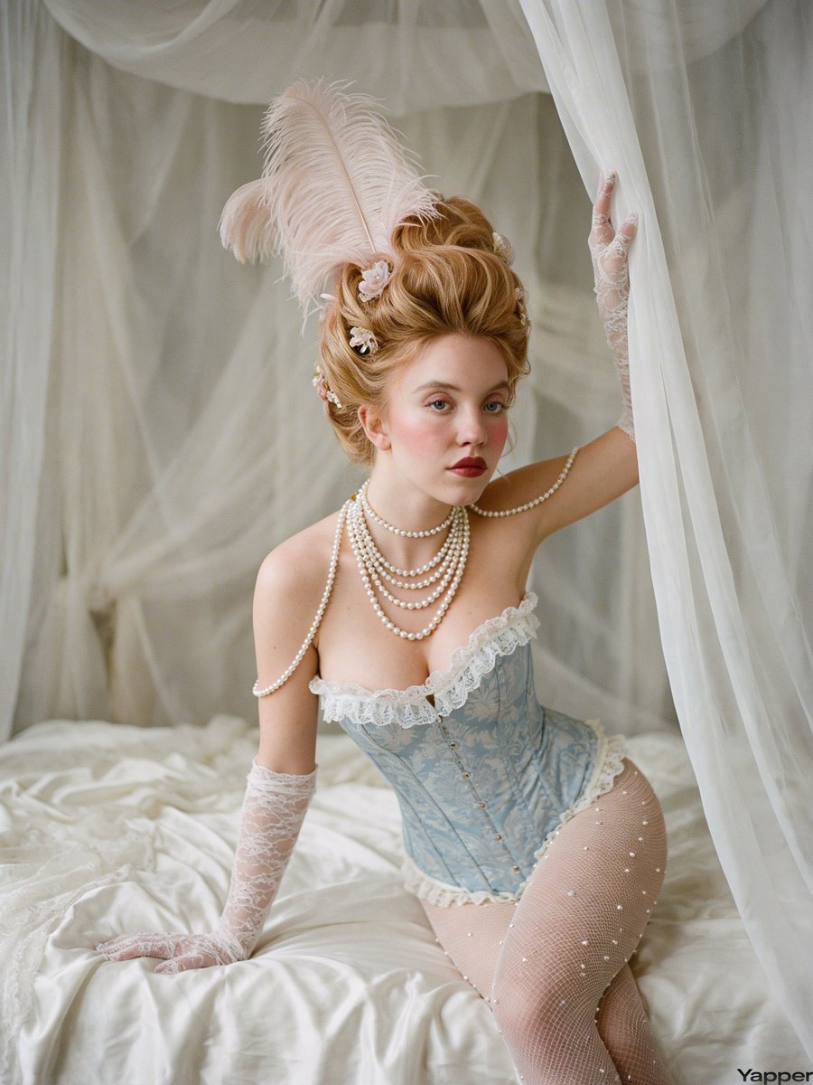 AI Prompt for Ultra-Realistic Portrait of Sydney Sweeney in Rococo Revival Style