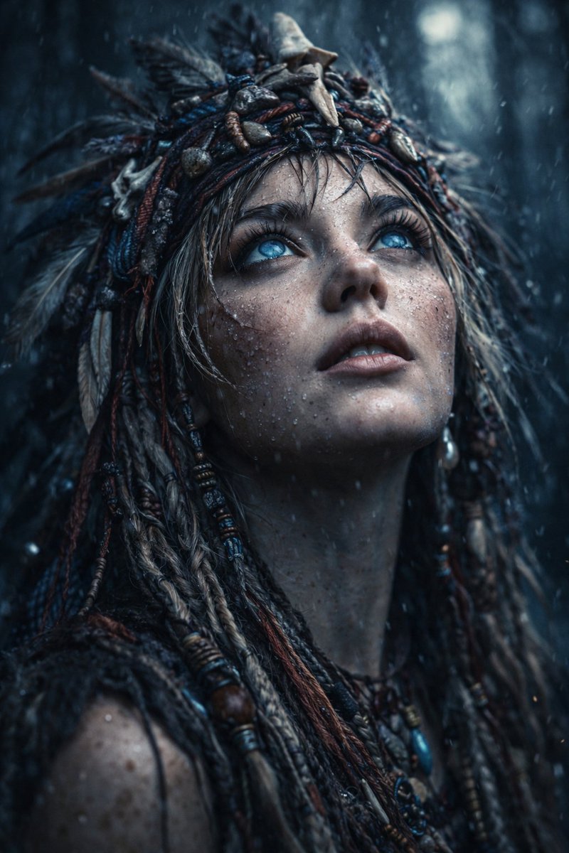 AI Prompt for Ultra-Realistic Tribal Warrior Woman Portrait