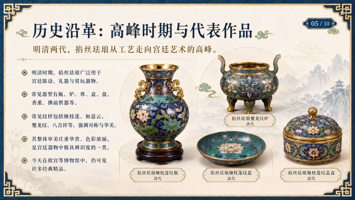 AI Prompt for Unique Chinese-Style Cloisonné Enamel Art
