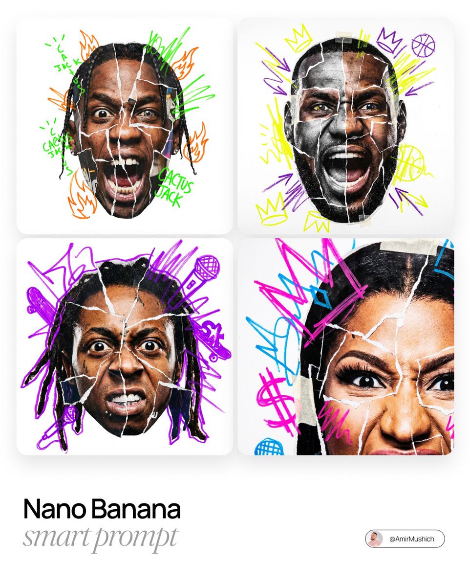 AI Prompt for Urban Photo-Collage Caricature Style Image Generation