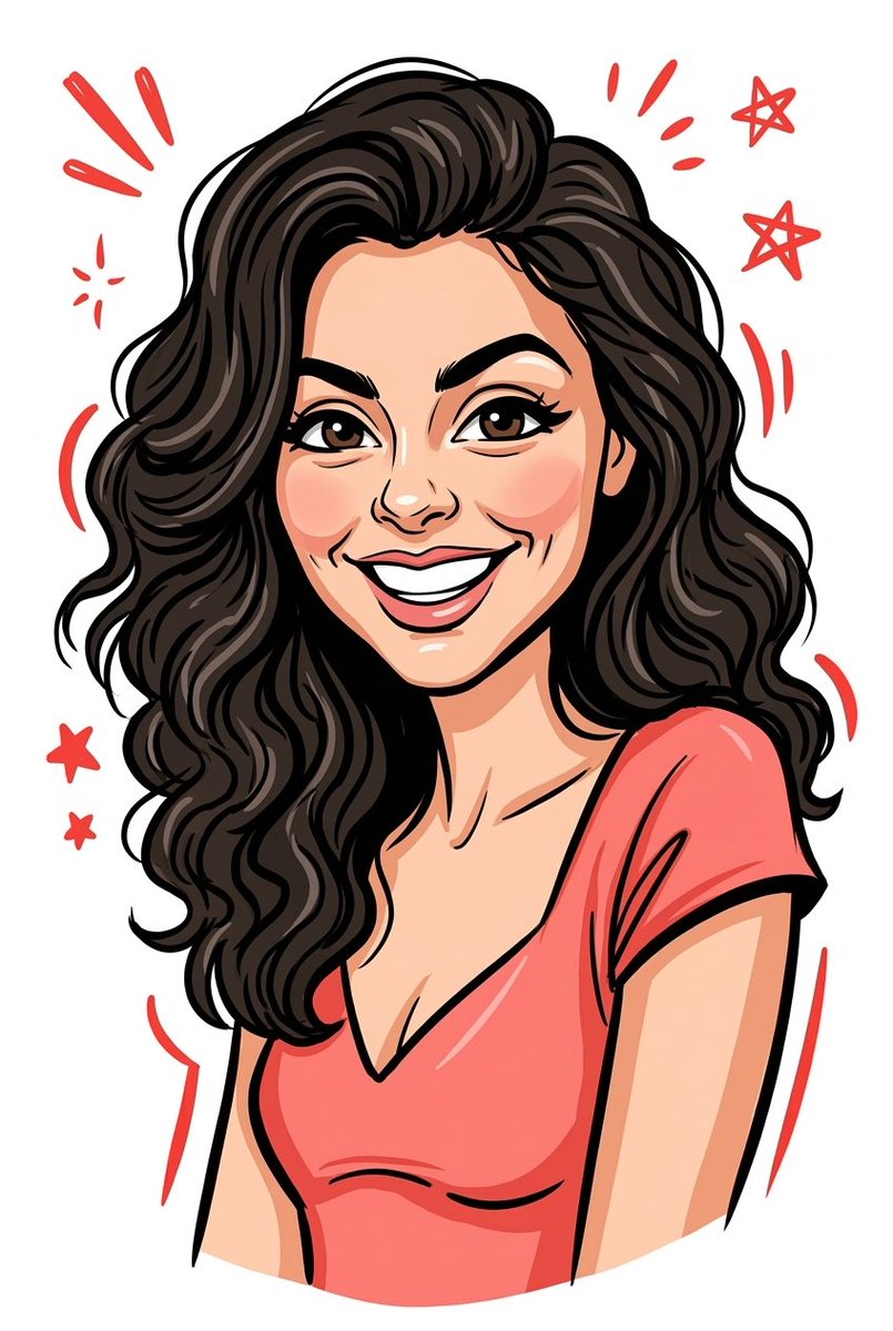 AI Prompt for Vector Cartoon Illustration: Smile-Inspiring Portrait