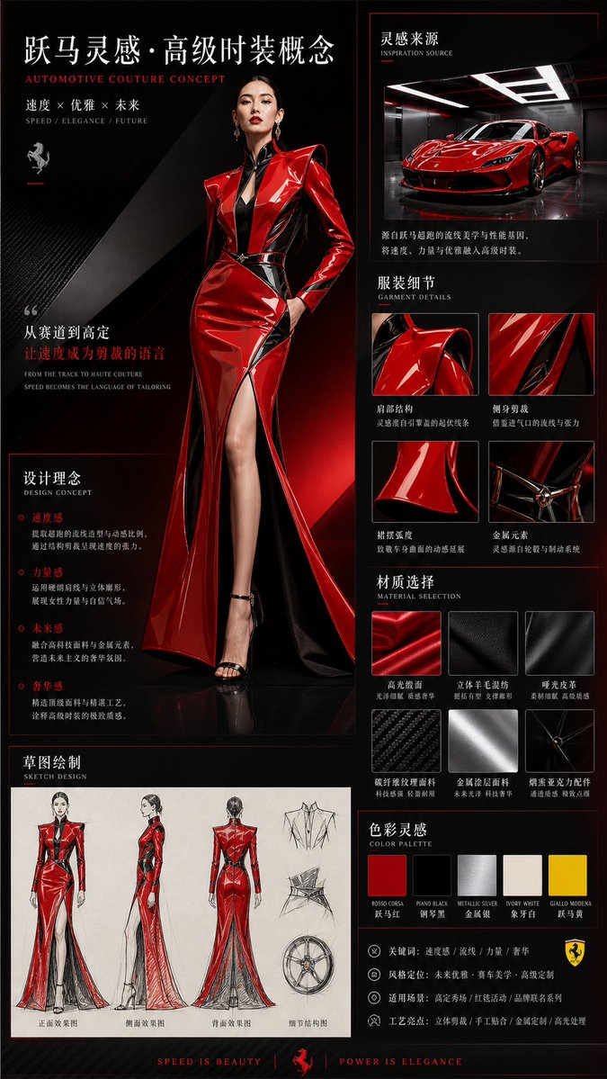 AI Prompt for Vehicle-Inspired Fashion Design Infographics: Transform Vehicles into Luxury Fashion Items