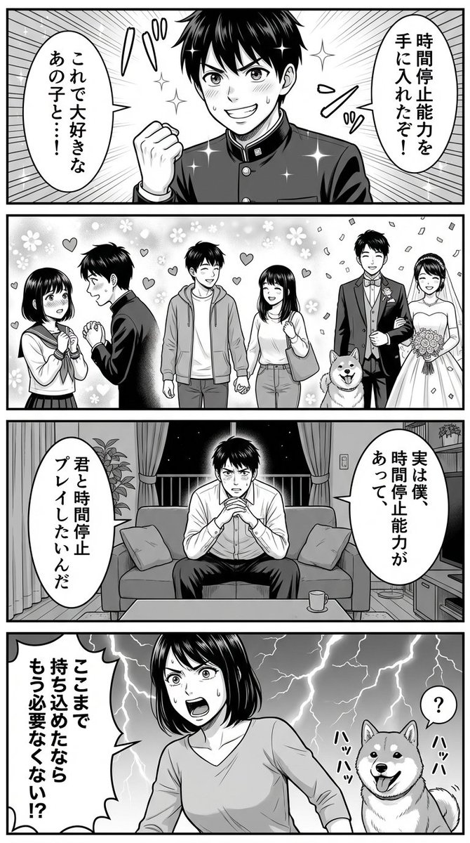 AI Prompt for Vertical Four-Panel Manga and Comic Art Generation