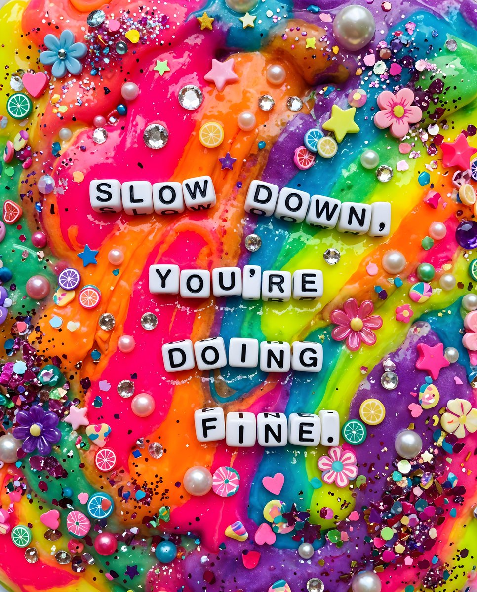 AI Prompt for Vibrant Slime Collage with Glitter and Decorations
