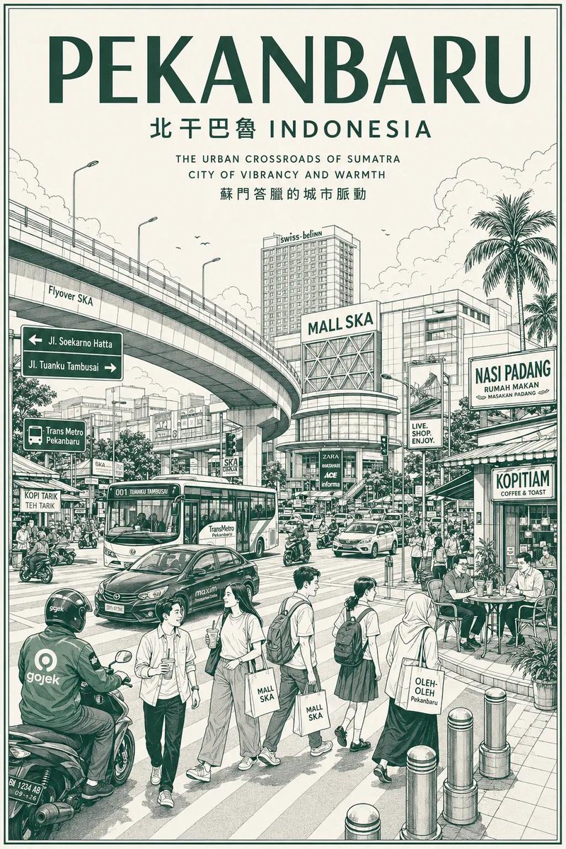 AI Prompt for Vintage City Travel Posters with Watercolor Art