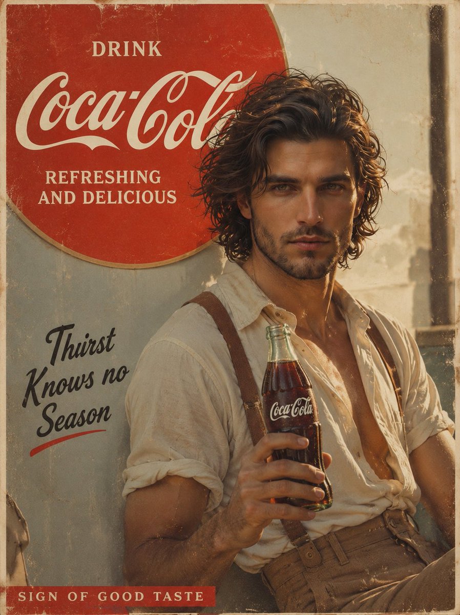AI Prompt for Vintage Coca Cola Poster