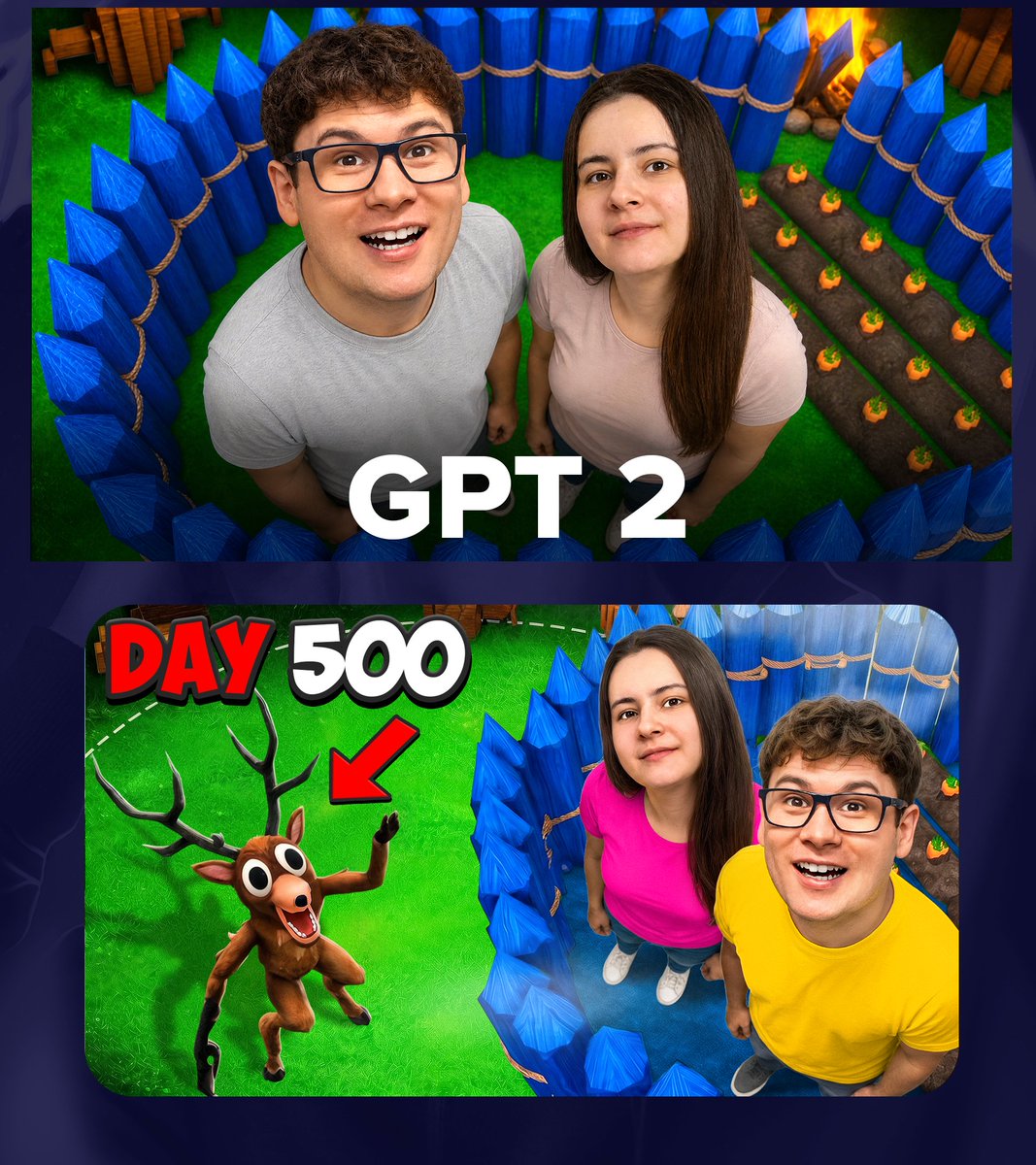 AI Prompt for Viral Gaming Thumbnail in Colorful 3D Illustration Style