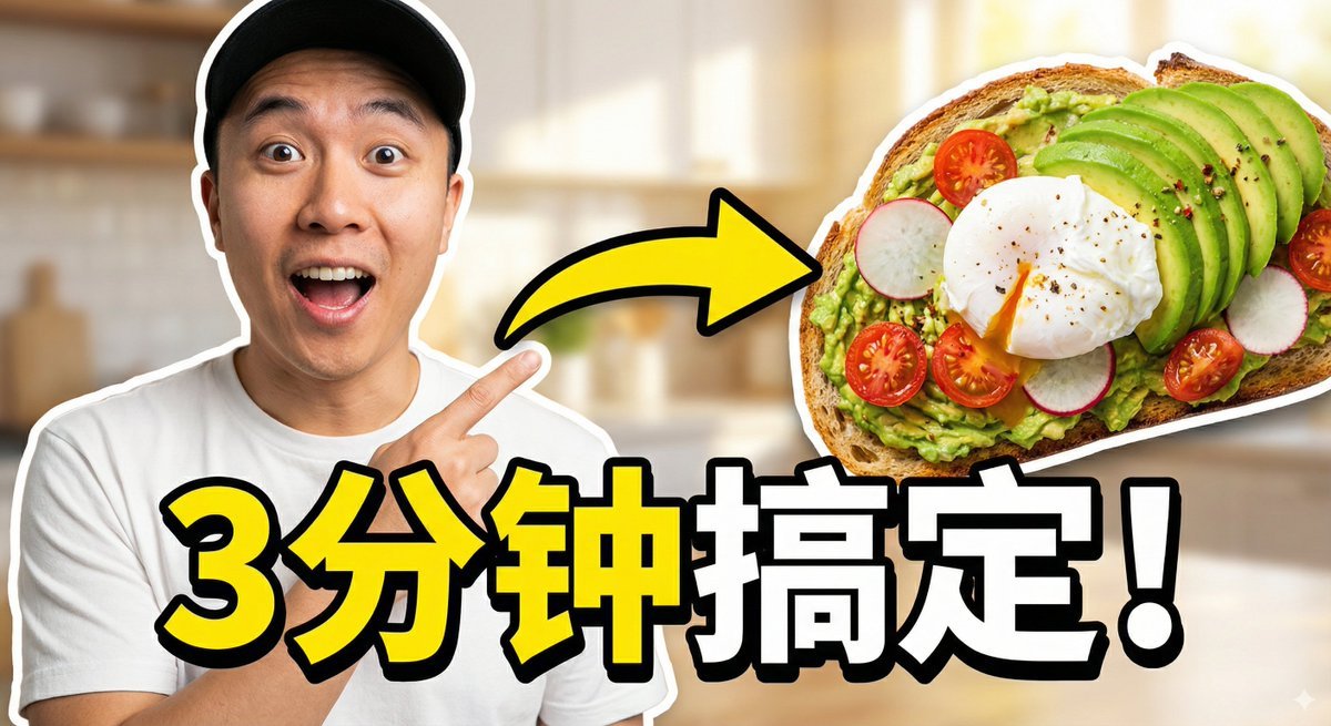 AI Prompt for Viral Thumbnail with Excited Character and Food Concept