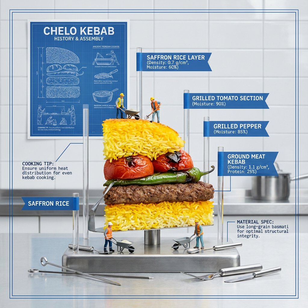 AI Prompt for Visualizing Food as Technical Architectural Models