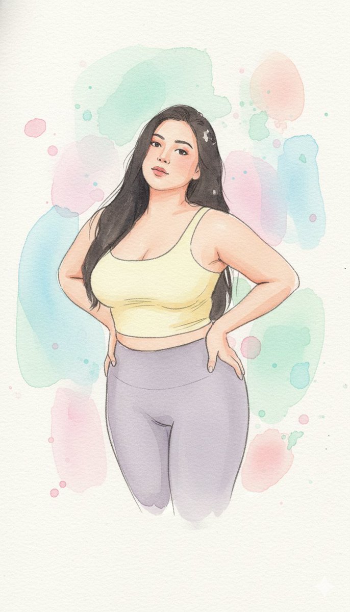 AI Prompt for Watercolor Blob Doodle Portrait in a Unique Artistic Style