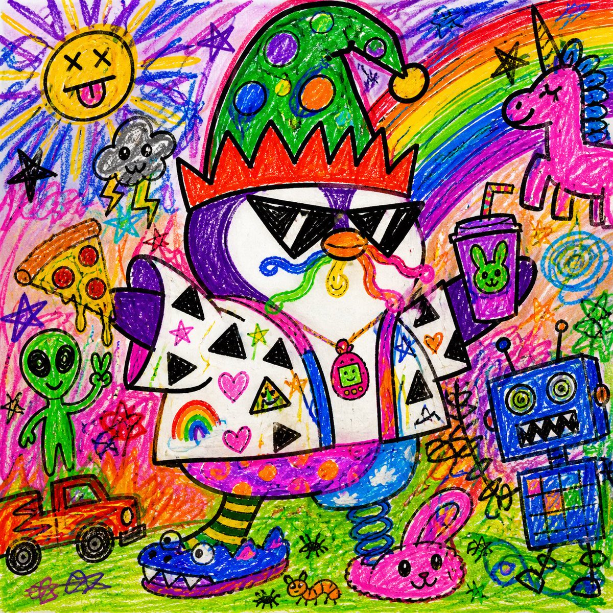 AI Prompt for Whimsical Child Art Illustrations