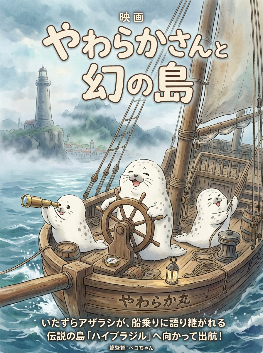 AI Prompt for Whimsical Japanese-Styled Seal Illustration
