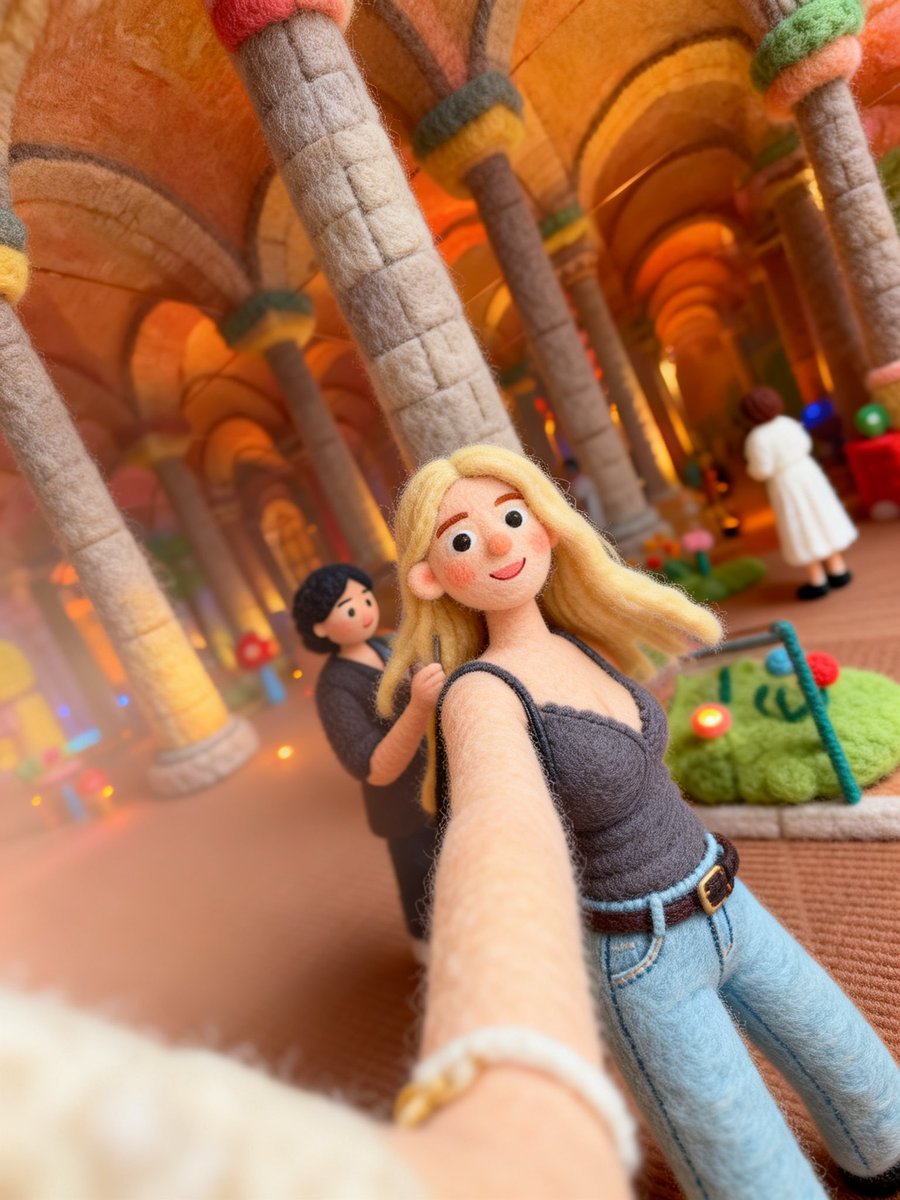 AI Prompt for Whimsical Selfie Diorama in Retro Style