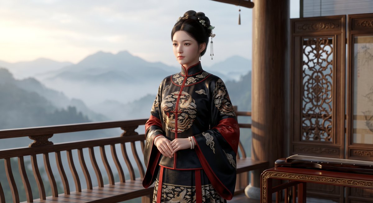 AI Prompt for Wuxia-Inspired Historical Chinese Heroine Portrait