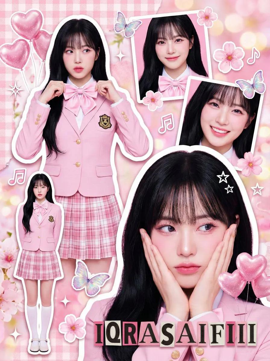AI Prompt for Y2K Aesthetic Digital Collage with K-Pop Idols