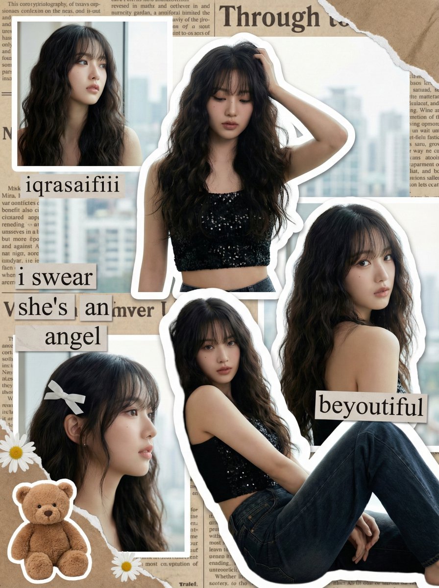 AI Prompt for Y2K K-Pop Digital Scrapbook Collage: Create a Retro-Inspired Visual Masterpiece