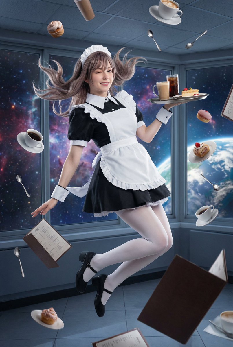 AI Prompt for Zero-Gravity Character Illustrations