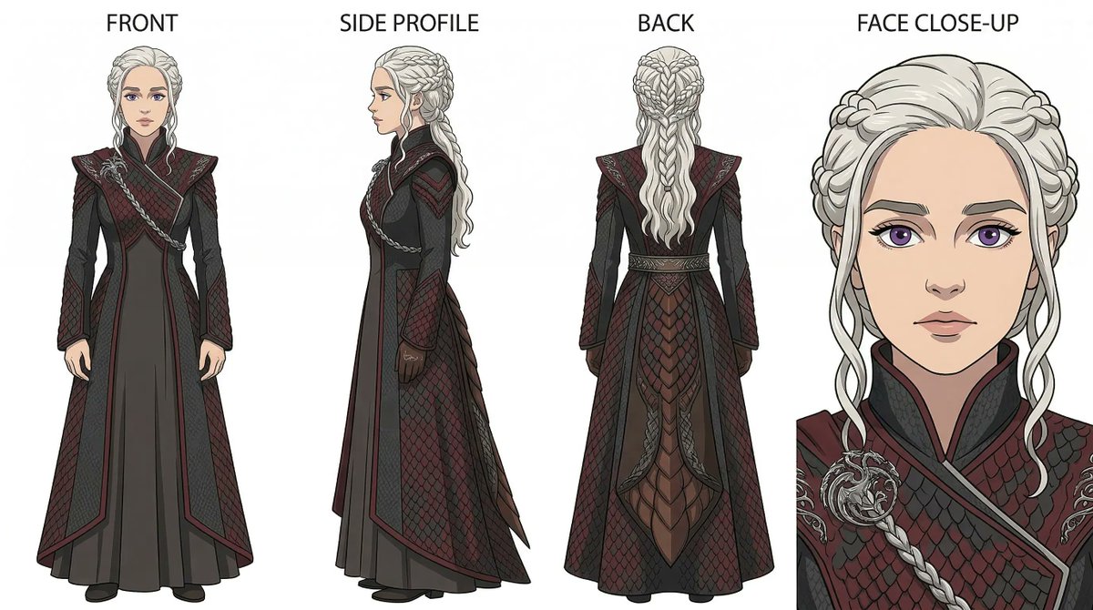 AI Prompt: Generate Ghibli-Inspired Game of Thrones Characters