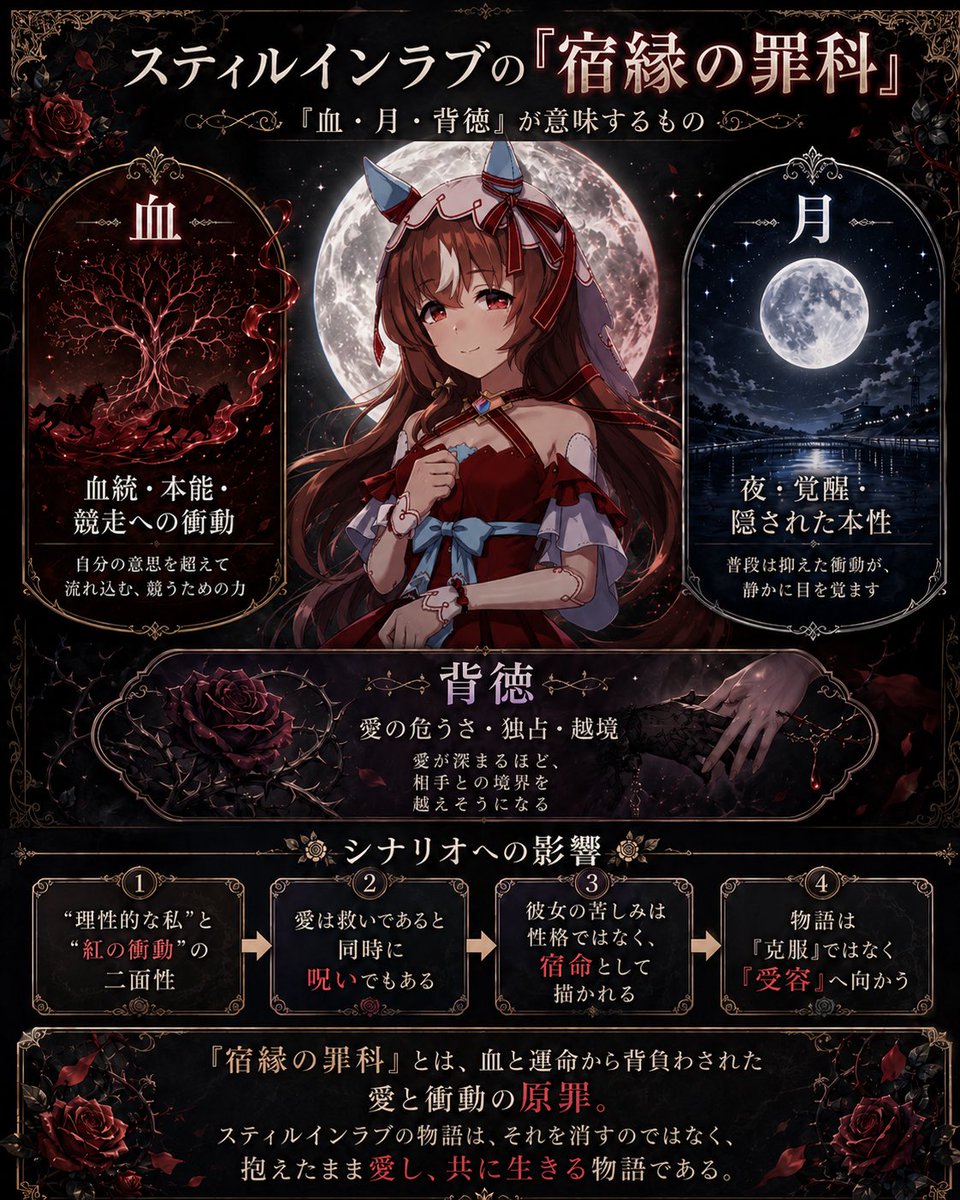 AI Prompt: Generate Gothic Anime Infographic Poster for Social Media Commentary