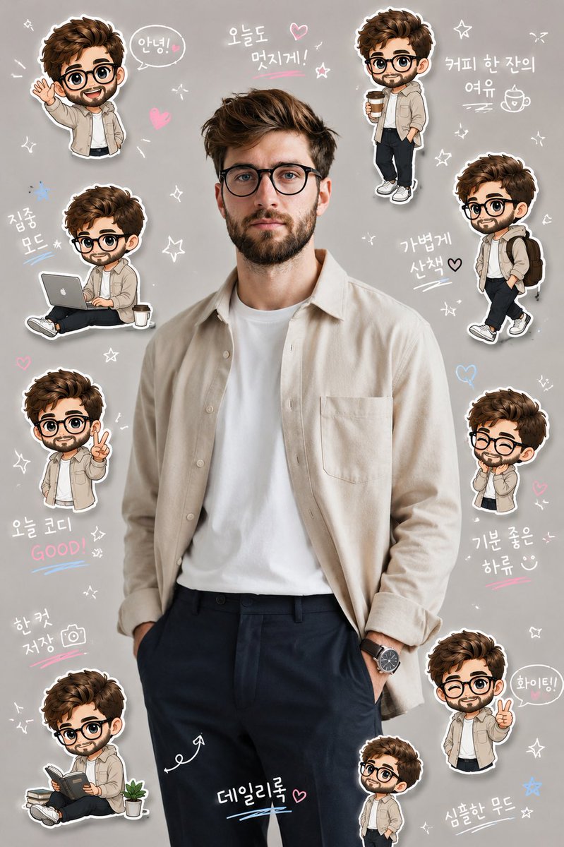 AI Prompt: Generate Kawaii Chibi Collage from Photo