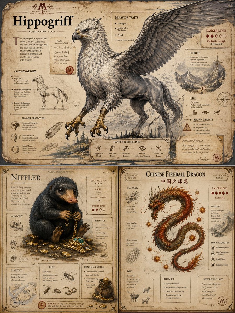 AI Prompt: Generate Magical Creature Illustrations for Fantasy Worldbuilding
