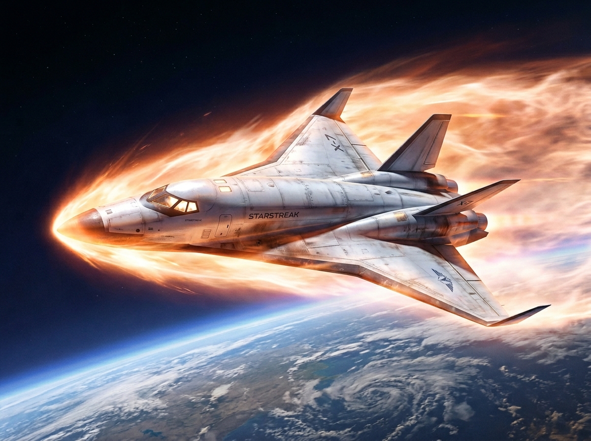 AI Prompt: Realistic Sci-Fi Space Shuttle Illustration for Concept Art and Key Visuals