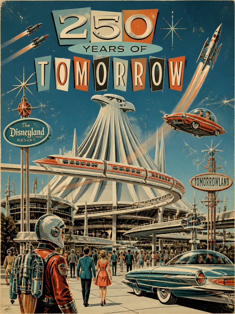 AI Prompt: Retro-Futuristic Streetwear Illustration in Mid-Century Style